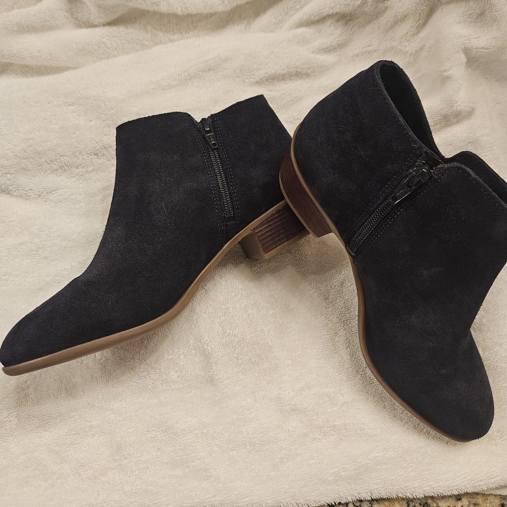 Diba Black Suede Ankle Booties